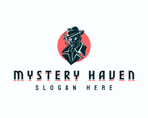 Cigarette Smoking Detective logo design