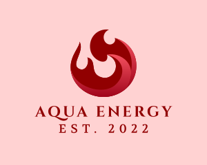 Burning Flame Energy logo design