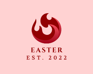 Heat - Burning Flame Energy logo design