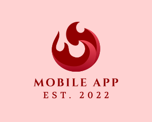 Hot - Burning Flame Energy logo design