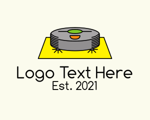 Robotics - Robot Vacuum Cleaner logo design