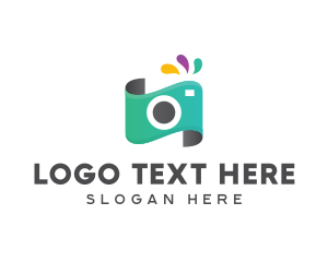 Lens - Photography Studio Camera logo design