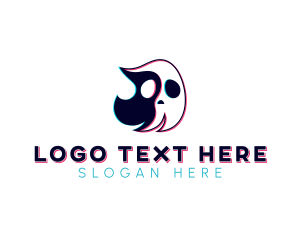 Techno - Creepy Ghost Avatar logo design