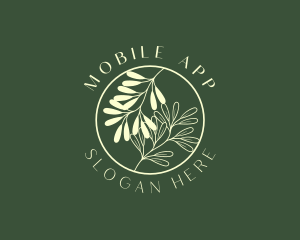 Organic Leaf Herb Logo