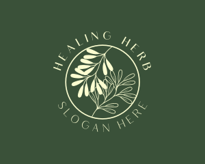 Organic Leaf Herb logo design