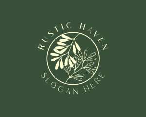 Organic Leaf Herb logo design