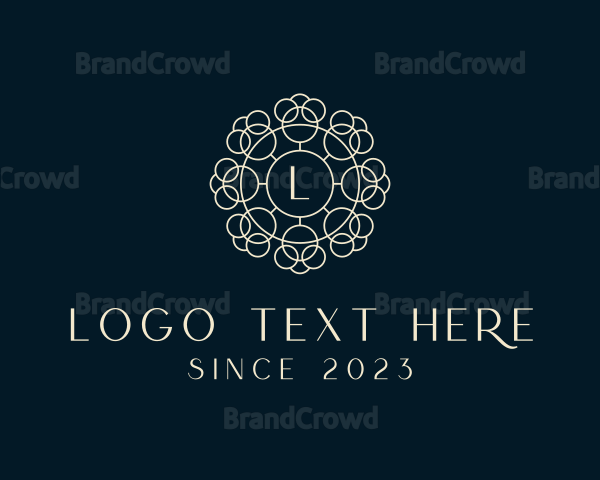 Luxury Floral Cosmetics Boutique Logo