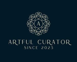 Luxury Floral Cosmetics Boutique  logo design