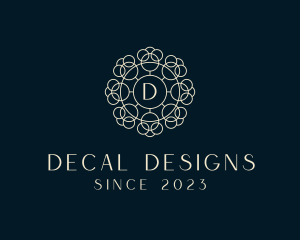 Luxury Floral Cosmetics Boutique  logo design