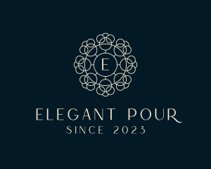 Luxury Floral Cosmetics Boutique  logo design