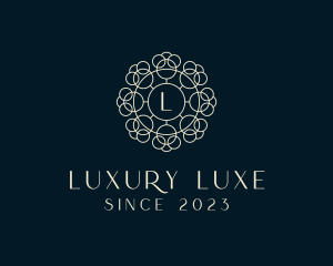 Luxury Floral Cosmetics Boutique  logo design