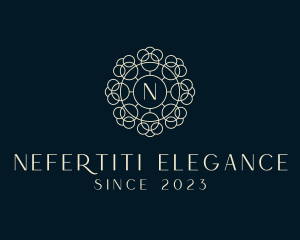 Luxury Floral Cosmetics Boutique  logo design