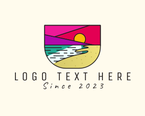 Miami - Creative Beach Resort logo design