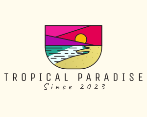 Hawaii - Creative Beach Resort logo design