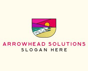 Creative Beach Resort  logo design