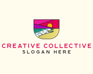 Creative Beach Resort  logo design