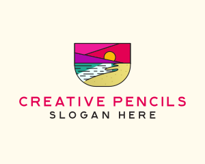 Creative Beach Resort  logo design