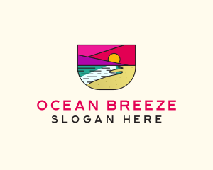 Miami - Creative Beach Resort logo design