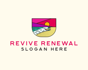 Creative Beach Resort  logo design