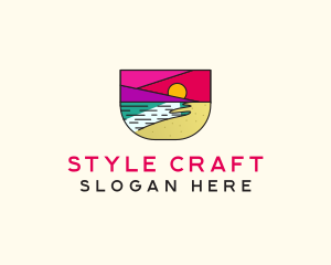 Creative Beach Resort  logo design