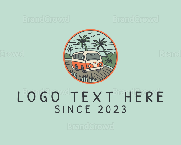 Camper Van Holiday Trip Logo