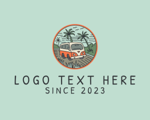 Camper Van - Camper Van Holiday Trip logo design