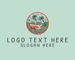 Camper Van Holiday Trip Logo