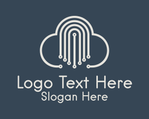 Technology Cloud Network  logo design