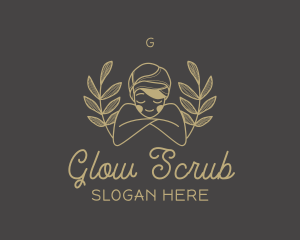 Exfoliation - Woman Organic Beauty Spa logo design