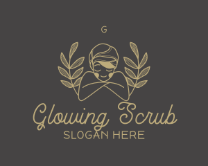 Exfoliation - Woman Organic Beauty Spa logo design