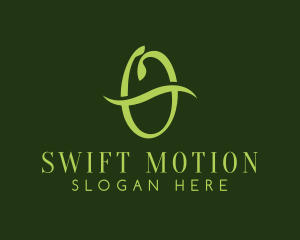 Swoosh - Green Swoosh O logo design