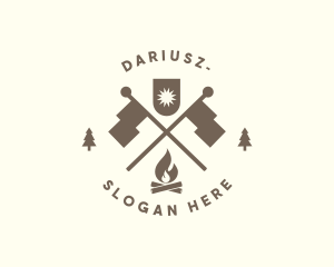 Banner Fire Camping Logo