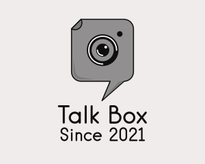 Chat Box - Camera Document Chat logo design