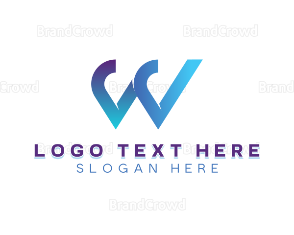 Digital Consulting Firm Letter W Logo