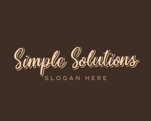 Simple Cursive Company logo design