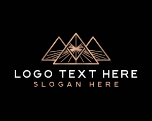 Pyramid - Luxury Triangle Deluxe logo design