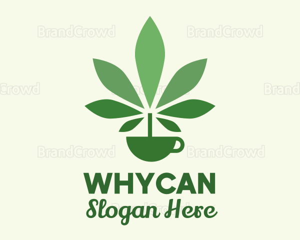 Green Plant Teacup Logo