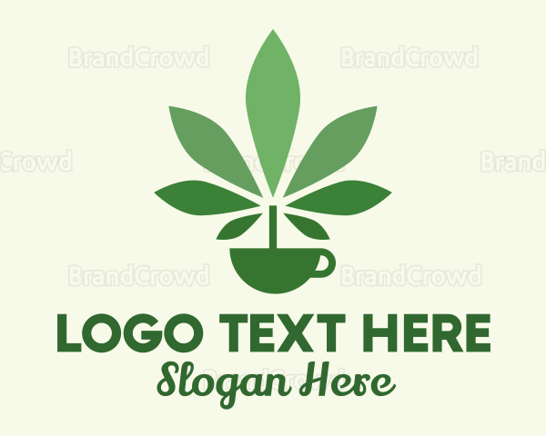 Green Plant Teacup Logo