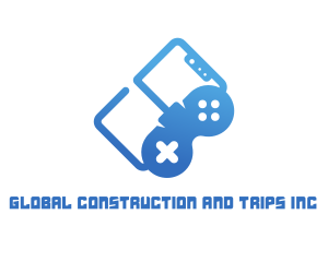 Gaming - Game Controller Smartphone logo design