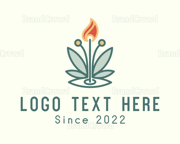 Spa Meditation Flame Logo