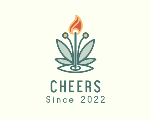 Spa - Spa Meditation Flame logo design
