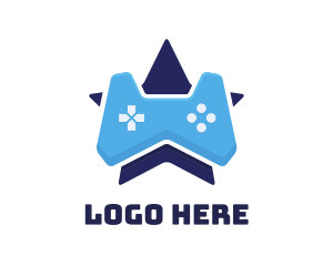 Media - Blue Star Controller logo design