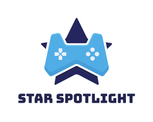 Blue Star Controller logo design