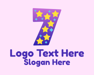 Colorful Starry Seven Logo