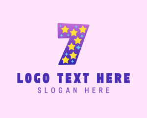 Nursery - Colorful Starry Seven logo design