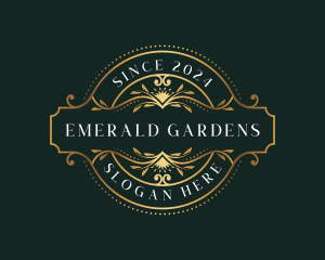 Floral Ornament Garden logo design