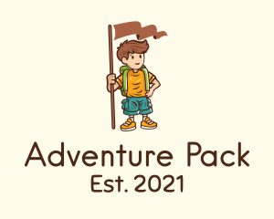 Backpack - Summer Camp Boy logo design
