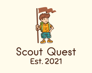 Scouting - Summer Camp Boy logo design