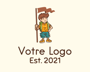 Backpack - Summer Camp Boy logo design