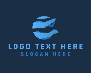 Logisctics - Global Tech Arrow logo design